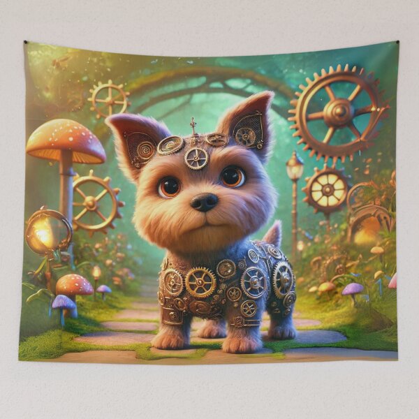 Item preview, Steampunk Norfolk Terrier designed and sold by Sillytoe.