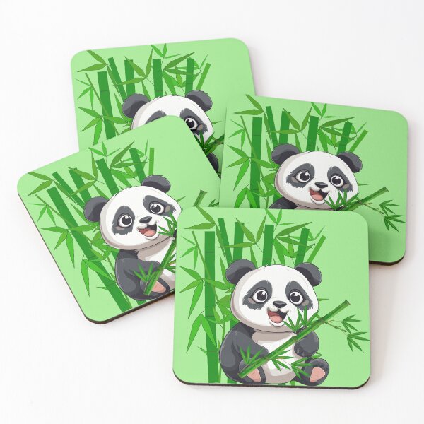 Item preview, Cute panda eating bamboo  designed and sold by Rocklights.
