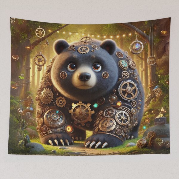 Item preview, Steampunk North American Black Bear designed and sold by Sillytoe.