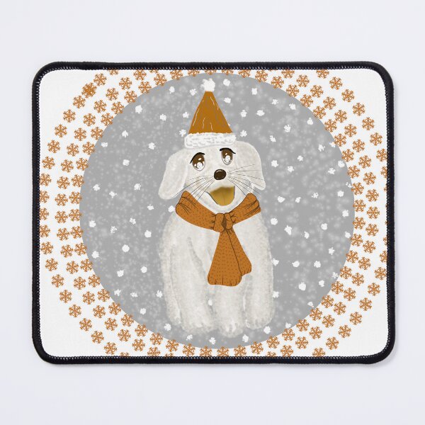 Item preview, Christmas Puppy (Range of Orange) designed and sold by ArtandStories.