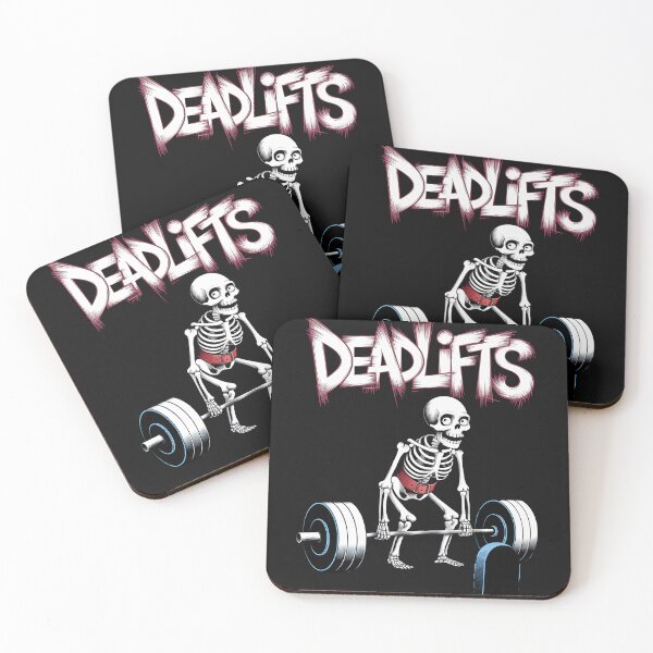 Item preview, DEADLIFTS Funny Benchpress Dead Skeleton Weight Lifting designed and sold by yamegift.