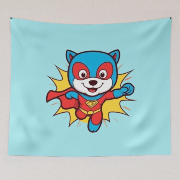 Item preview, Cartoon Flying Superhero Dog designed and sold by LMoonDesigns.