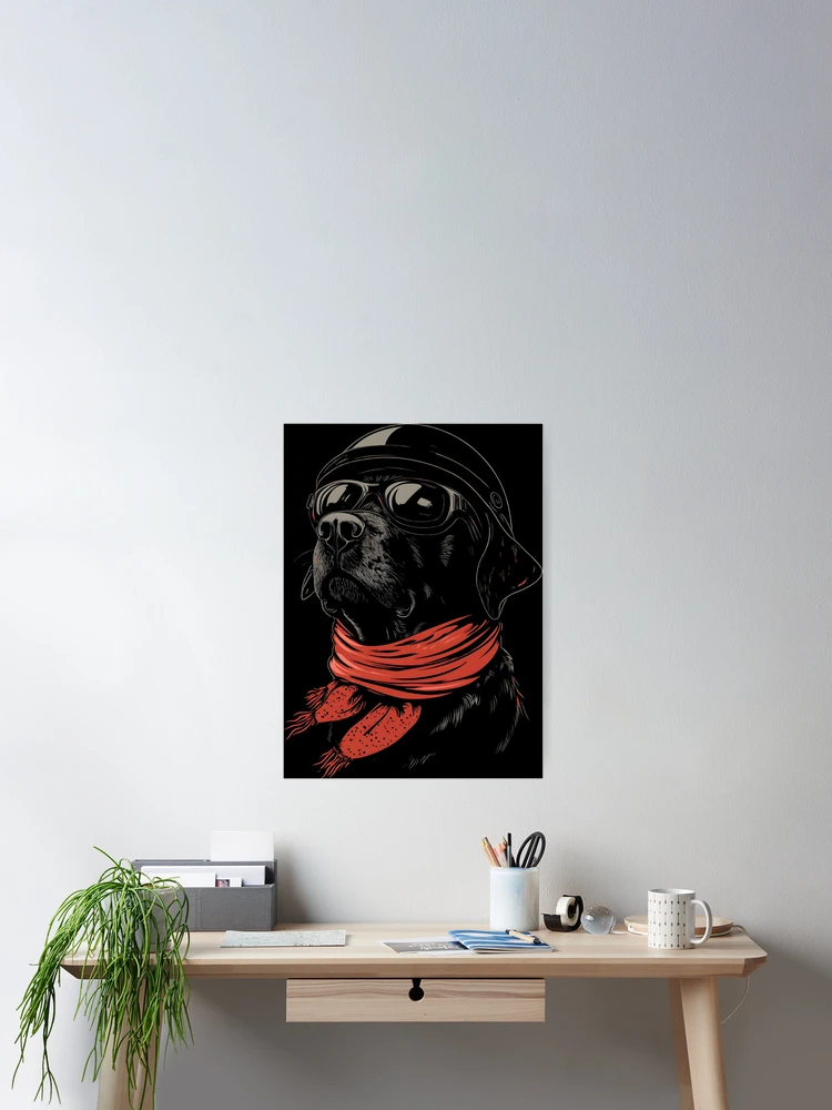 Thumbnail 2 of 3, Poster, Labrador Rider designed and sold by RatherCreative.
