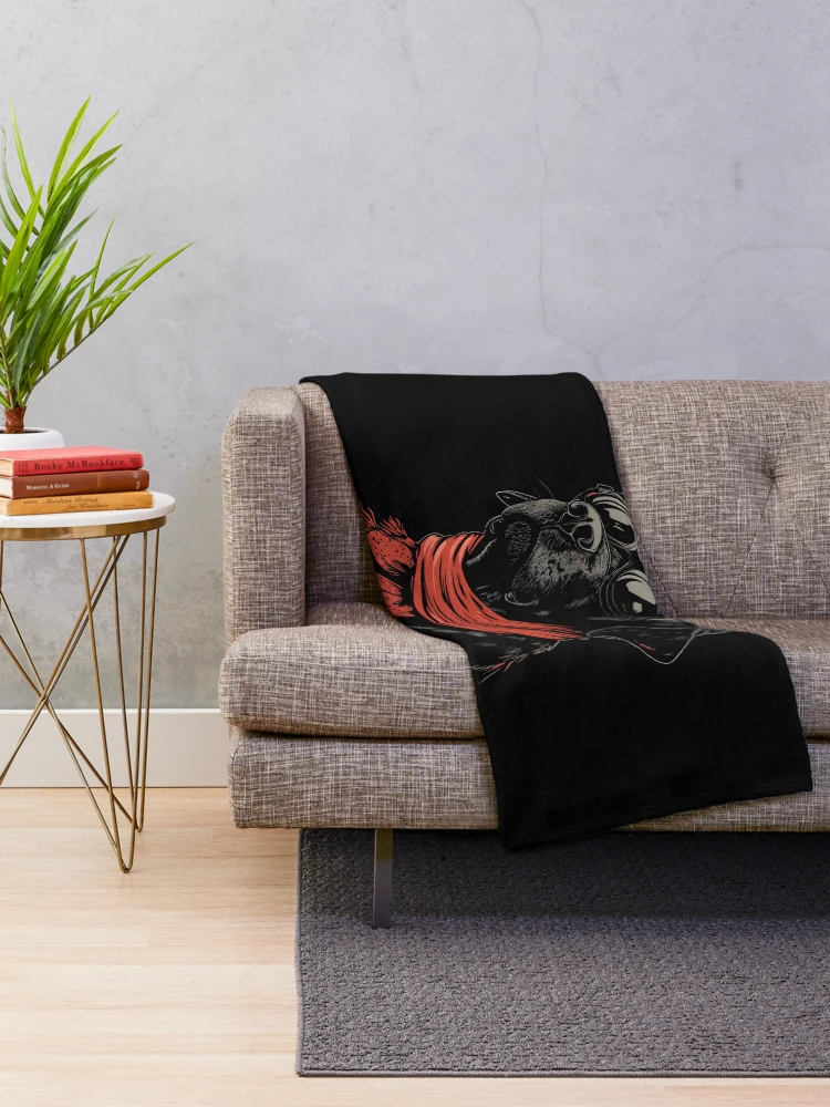 Thumbnail 2 of 6, Throw Blanket, Labrador Rider designed and sold by RatherCreative.