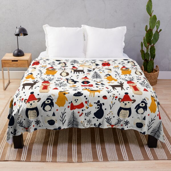 Item preview, Happy Holiday Animals in a Snowy Wonderland designed and sold by Piotrek0001.