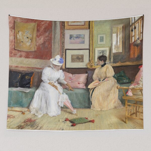 Item preview, William Merritt Chase : A Friendly Call (1895) designed and sold by YNTDigitalHouse.