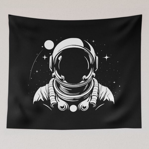 Artikelvorschau, ASTRONAUT SCHWARZ UND WEISS entworfen und verkauft von samandale.