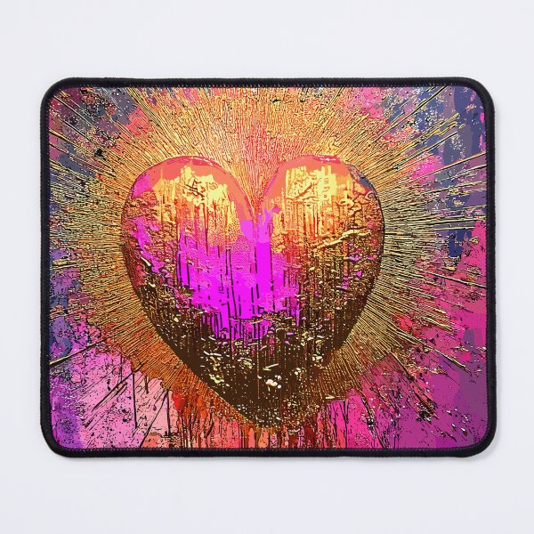 Item preview, Golden Heartburst Abstract Art designed and sold by Artbyminga.