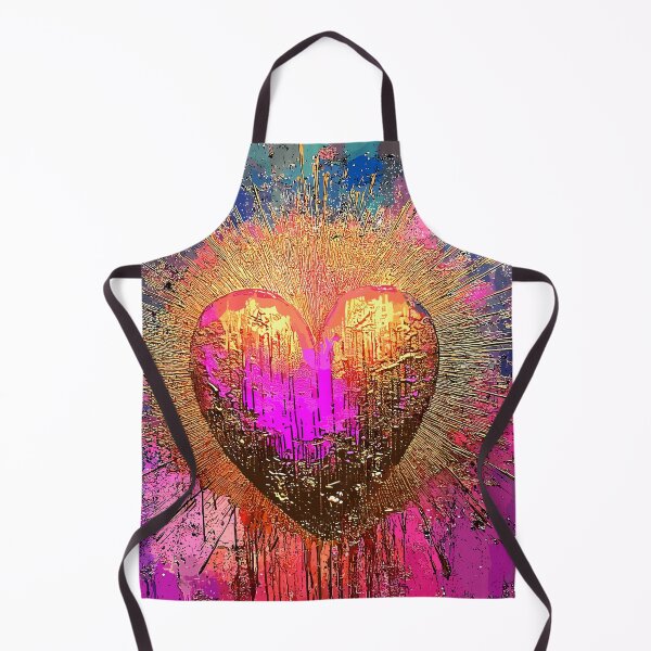 Item preview, Golden Heartburst Abstract Art designed and sold by Artbyminga.