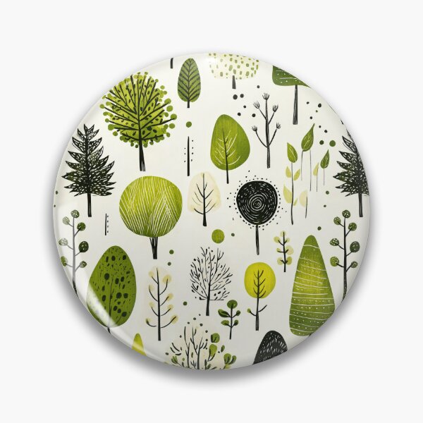 Item preview, Stylized Winter Forest Pattern with Evergreen Trees designed and sold by Piotrek0001.