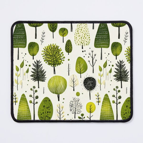 Item preview, Stylized Winter Forest Pattern with Evergreen Trees designed and sold by Piotrek0001.