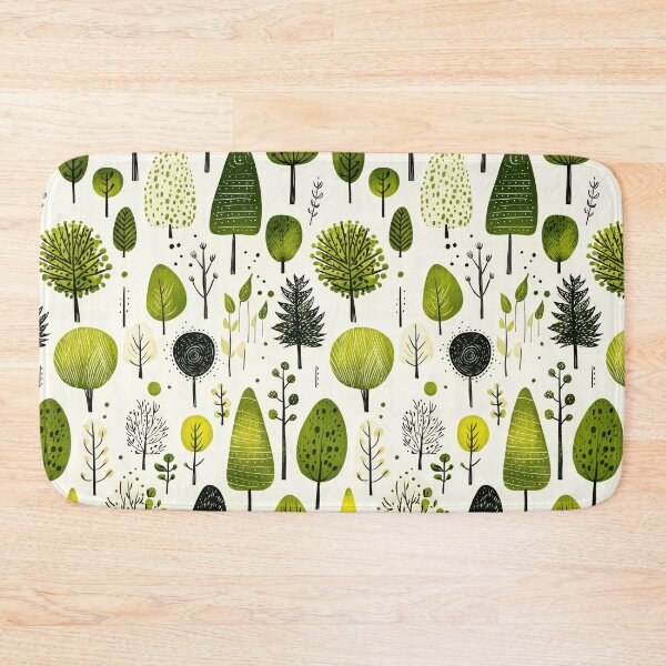 Item preview, Stylized Winter Forest Pattern with Evergreen Trees designed and sold by Piotrek0001.