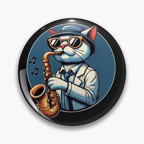 Item preview, Jazzy Cat Saxophone designed and sold by MadRealmDesigns.
