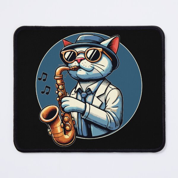 Item preview, Jazzy Cat Saxophone designed and sold by MadRealmDesigns.