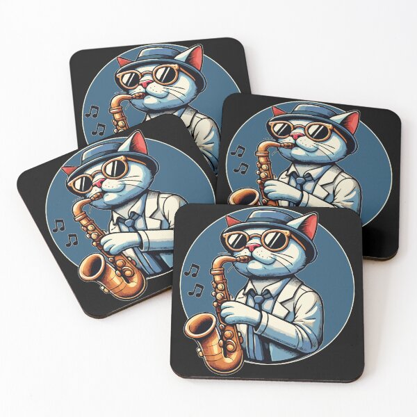 Item preview, Jazzy Cat Saxophone designed and sold by MadRealmDesigns.