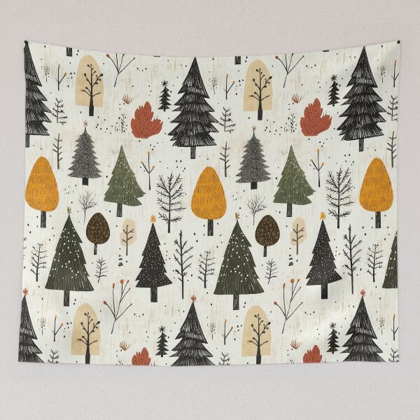 Item preview, Minimalist Evergreen Tree Design for Winter Decor designed and sold by Piotrek0001.