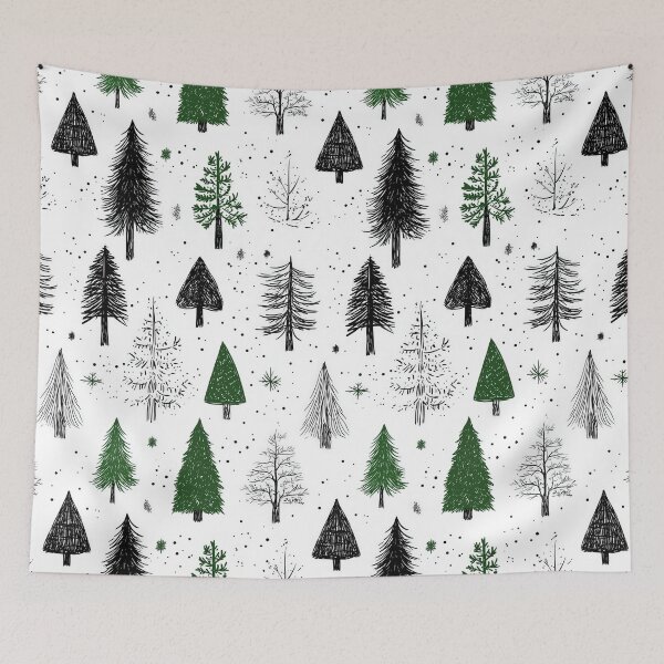 Item preview, Scandinavian-Inspired Pine and Spruce Tree Patterns designed and sold by Piotrek0001.