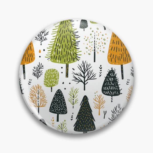 Item preview, Decorative Winter-Themed Evergreen Forest Illustration designed and sold by Piotrek0001.