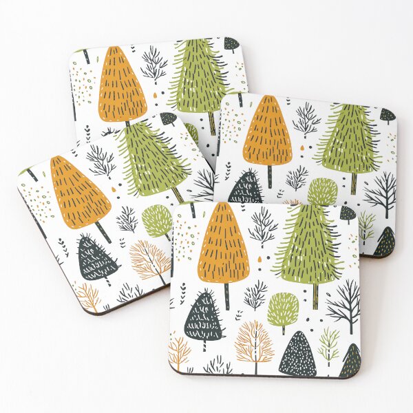 Item preview, Decorative Winter-Themed Evergreen Forest Illustration designed and sold by Piotrek0001.