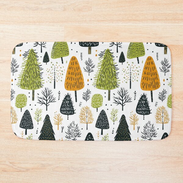 Item preview, Decorative Winter-Themed Evergreen Forest Illustration designed and sold by Piotrek0001.