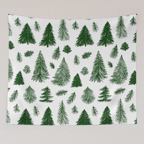 Item preview, Cozy Snowy Forest Design with Evergreen Trees designed and sold by Piotrek0001.