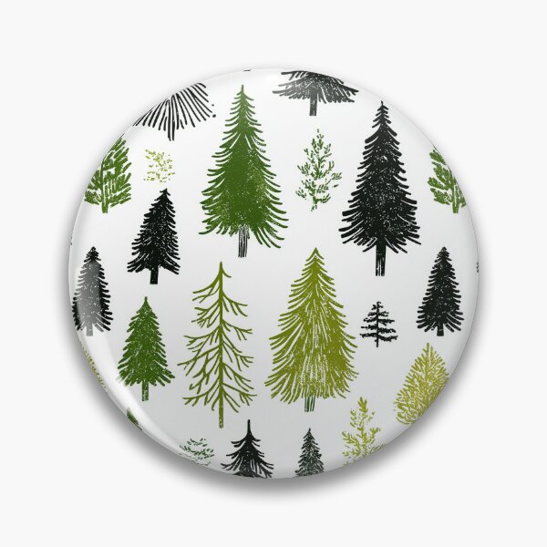 Item preview, Winter-Inspired Pine Tree Pattern with Snowflakes designed and sold by Piotrek0001.