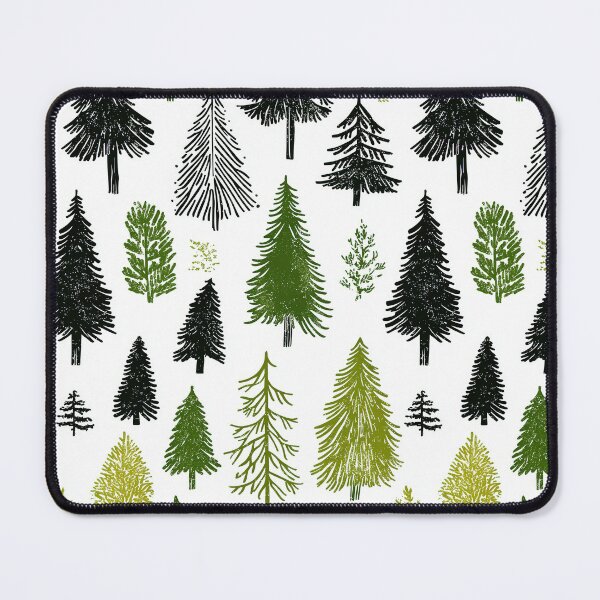 Item preview, Winter-Inspired Pine Tree Pattern with Snowflakes designed and sold by Piotrek0001.