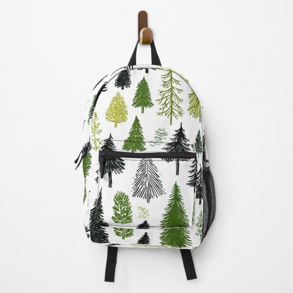 Item preview, Winter-Inspired Pine Tree Pattern with Snowflakes designed and sold by Piotrek0001.