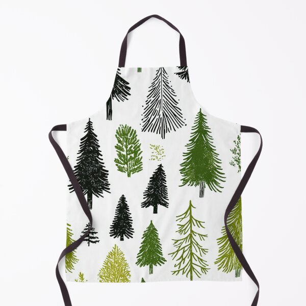 Item preview, Winter-Inspired Pine Tree Pattern with Snowflakes designed and sold by Piotrek0001.