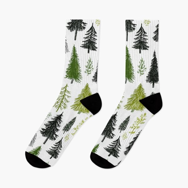 Item preview, Winter-Inspired Pine Tree Pattern with Snowflakes designed and sold by Piotrek0001.