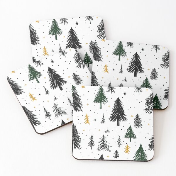 Item preview, Nature-Inspired Evergreen Pattern with Minimalist Touch designed and sold by Piotrek0001.