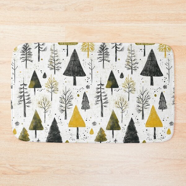 Item preview, Rustic Winter Forest Pattern with Pine Trees designed and sold by Piotrek0001.