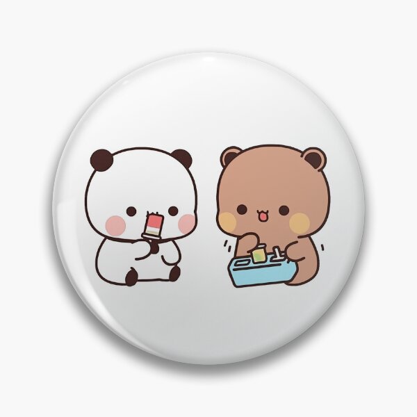 Item preview, Bubu and Dudu Eating Popsicle Together  designed and sold by PandaBearShop.