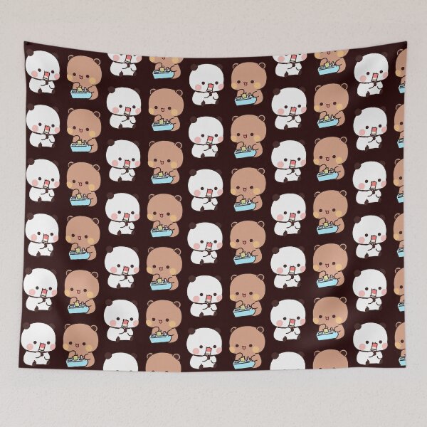 Item preview, Bubu and Dudu Eating Popsicle Together  designed and sold by PandaBearShop.