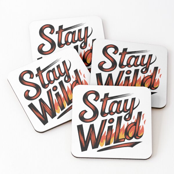 Item preview, Ben azelart Stay Wild Fire designed and sold by graphic-genie.