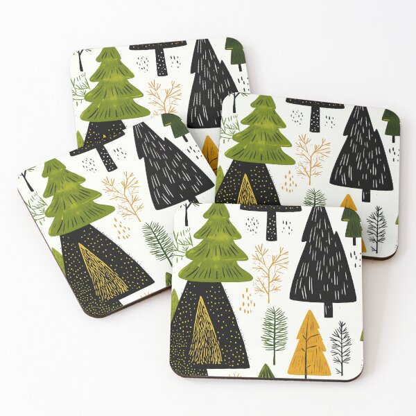 Item preview, Scandinavian Evergreen Forest Design for Textiles designed and sold by Piotrek0001.