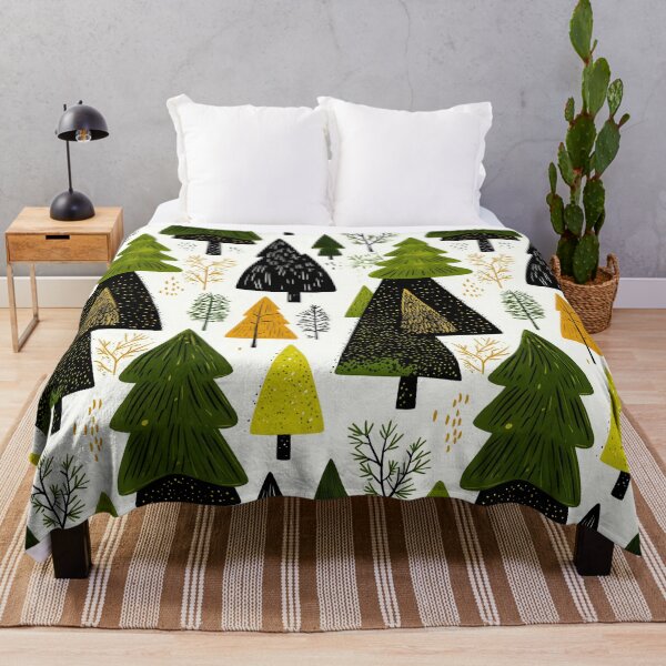 Item preview, Scandinavian Evergreen Forest Design for Textiles designed and sold by Piotrek0001.