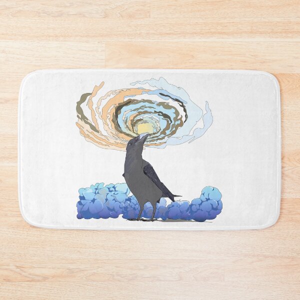 Item preview, Crow looking up designed and sold by m-yoga-store.