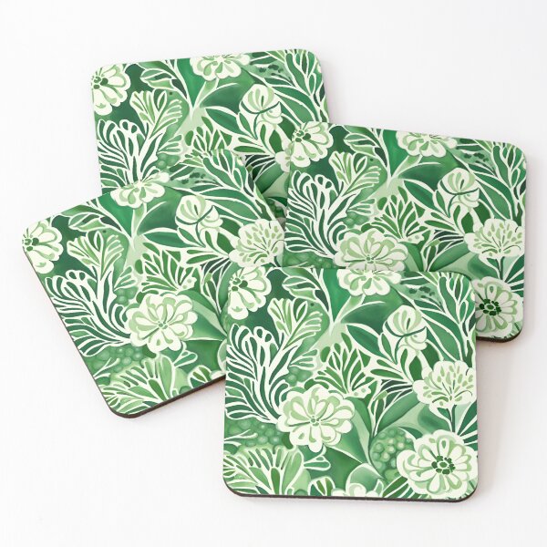 Item preview, Green Floral Pattern  designed and sold by Manitarka.