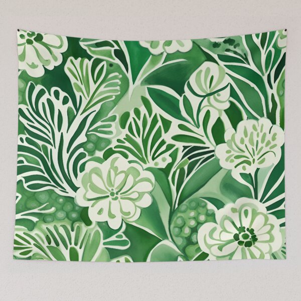 Item preview, Green Floral Pattern  designed and sold by Manitarka.