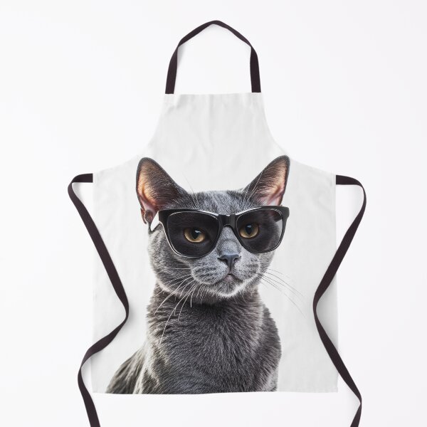 Item preview, Funny cool Russian Blue Cat wearing sunglasses designed and sold by LazyOwlStore.