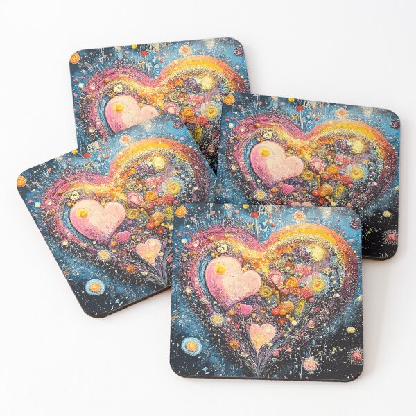 Item preview, Cosmic Heart of Vibrant Textures designed and sold by Artbyminga.
