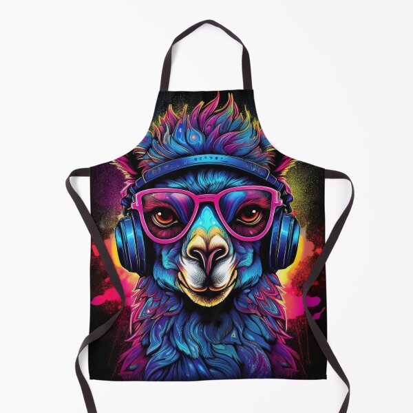 Item preview, Graffiti Llama in Headphones and Shades designed and sold by Boxing Kangaroo Retail Company.