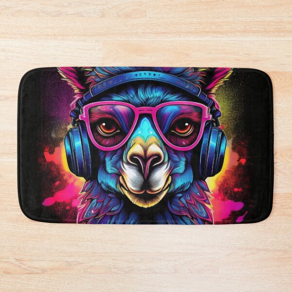 Item preview, Graffiti Llama in Headphones and Shades designed and sold by Boxing Kangaroo Retail Company.