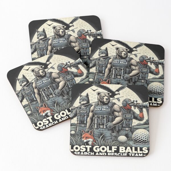 Item preview, Lost Golf Balls Search and Rescue Team Illustration designed and sold by KittyKatto.