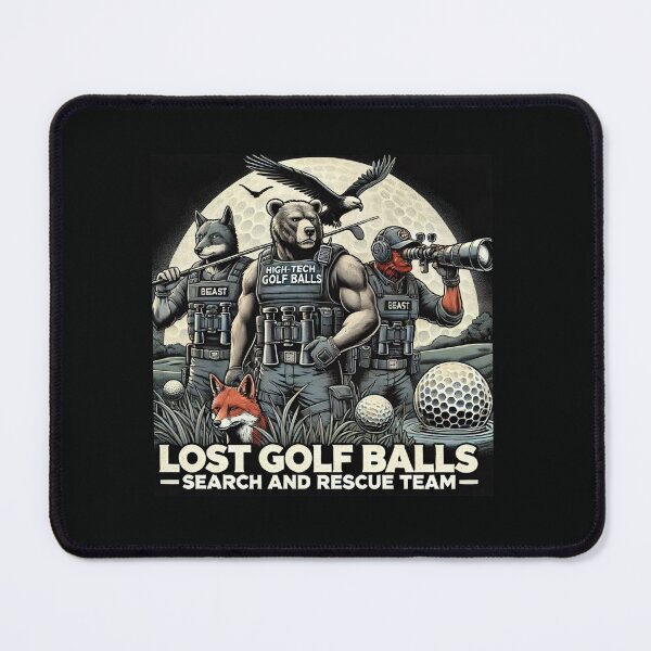 Item preview, Lost Golf Balls Search and Rescue Team Illustration designed and sold by KittyKatto.