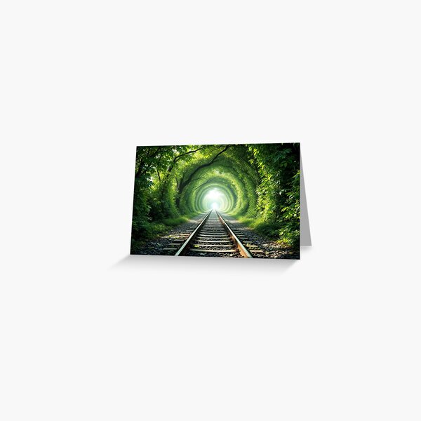 Item preview, Enchanting Tree Tunnel Railway Art designed and sold by Nature, Wildlife & Pets.