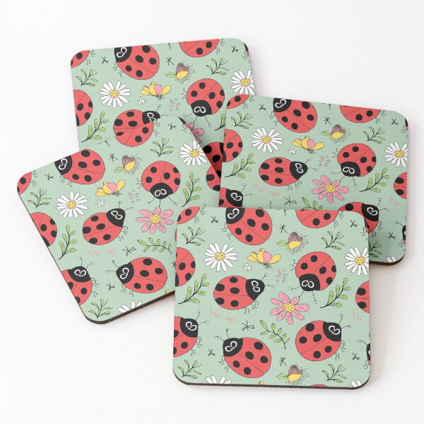 Item preview, Ladybug Garden Pattern designed and sold by Furbulous Faces.