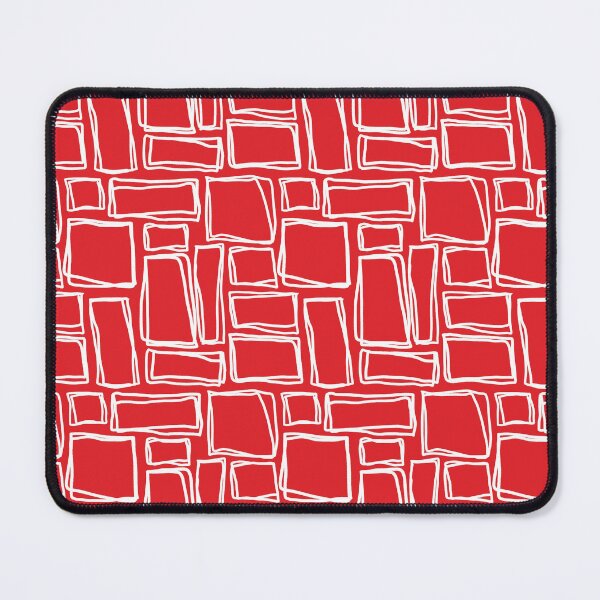 Item preview, Red Squiggly squares designed and sold by Djarainj.