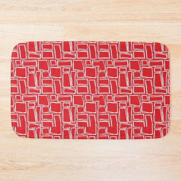 Item preview, Red Squiggly squares designed and sold by Djarainj.